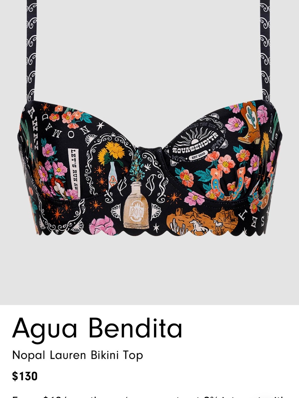 Agua Benita Nopal Lauren Bikini Set - Picture 3 of 4